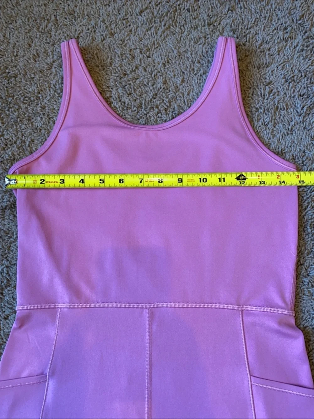 Athleta Girl Stash Your Treasures Jumpsuit Sz XL 14 Pink Wide Leg Athleisure